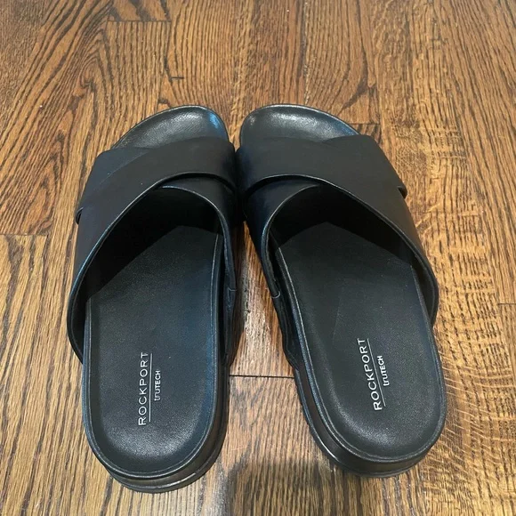 Rockport Women's Black Slide Sandals - Picture 8 of 9
